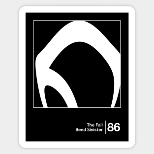 Bend Sinister / Minimalist Graphic Artwork Design Sticker